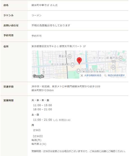 錦糸町中華そば さん式